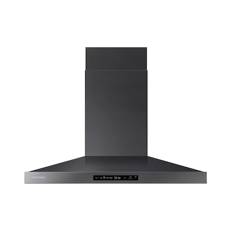 Samsung 36-in. Wall Mount Range Hood in Black Stainless Steel with 600 CFM and LED Lighting NK36K7000WG